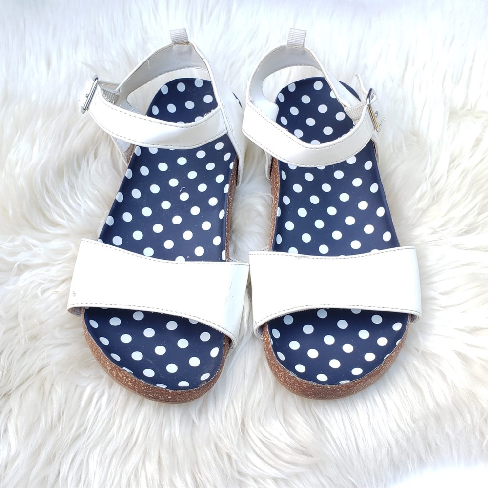 H&M Kids Shoes White Sandals Slide On Size 1.5